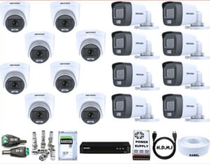 PAKET CCTV 5MP HIKVISION COLORVU - 16 KAMERA KOMPLIT